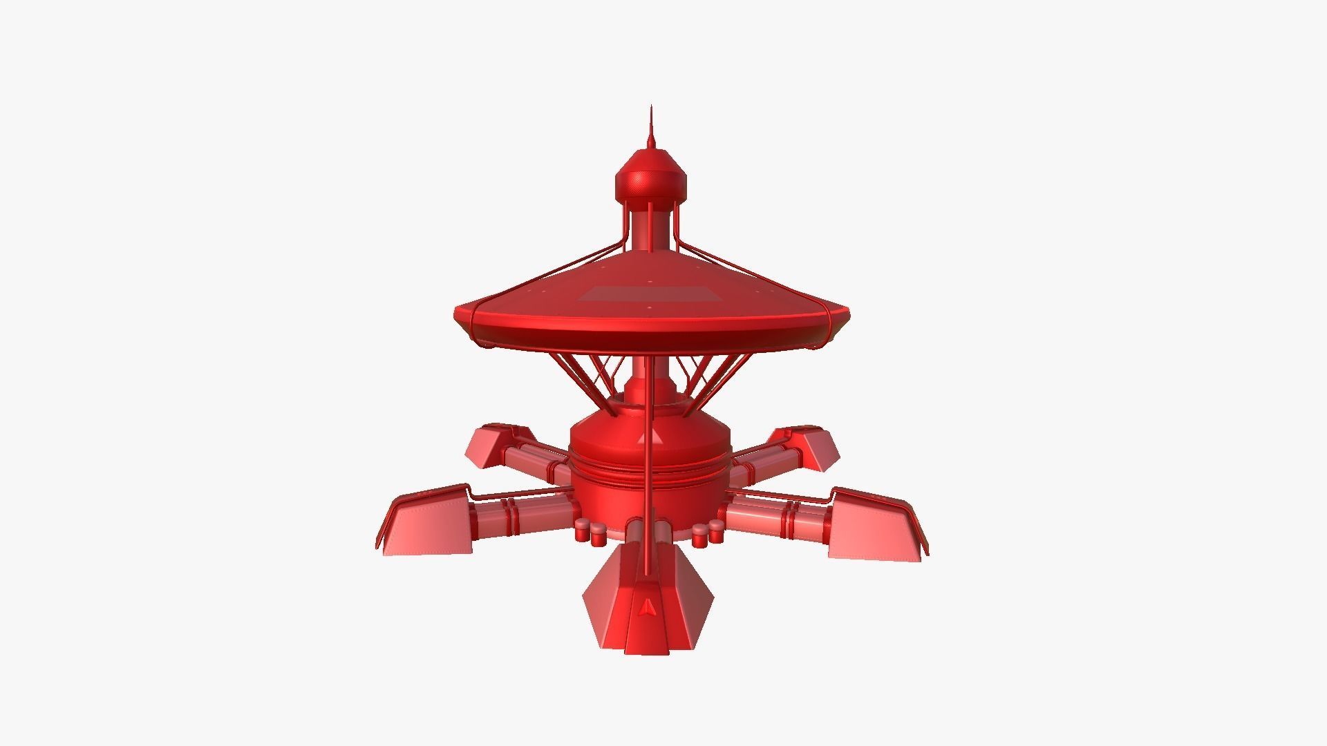 10 Sci Fi Buildings Collection E - Red - Exterior Design _97