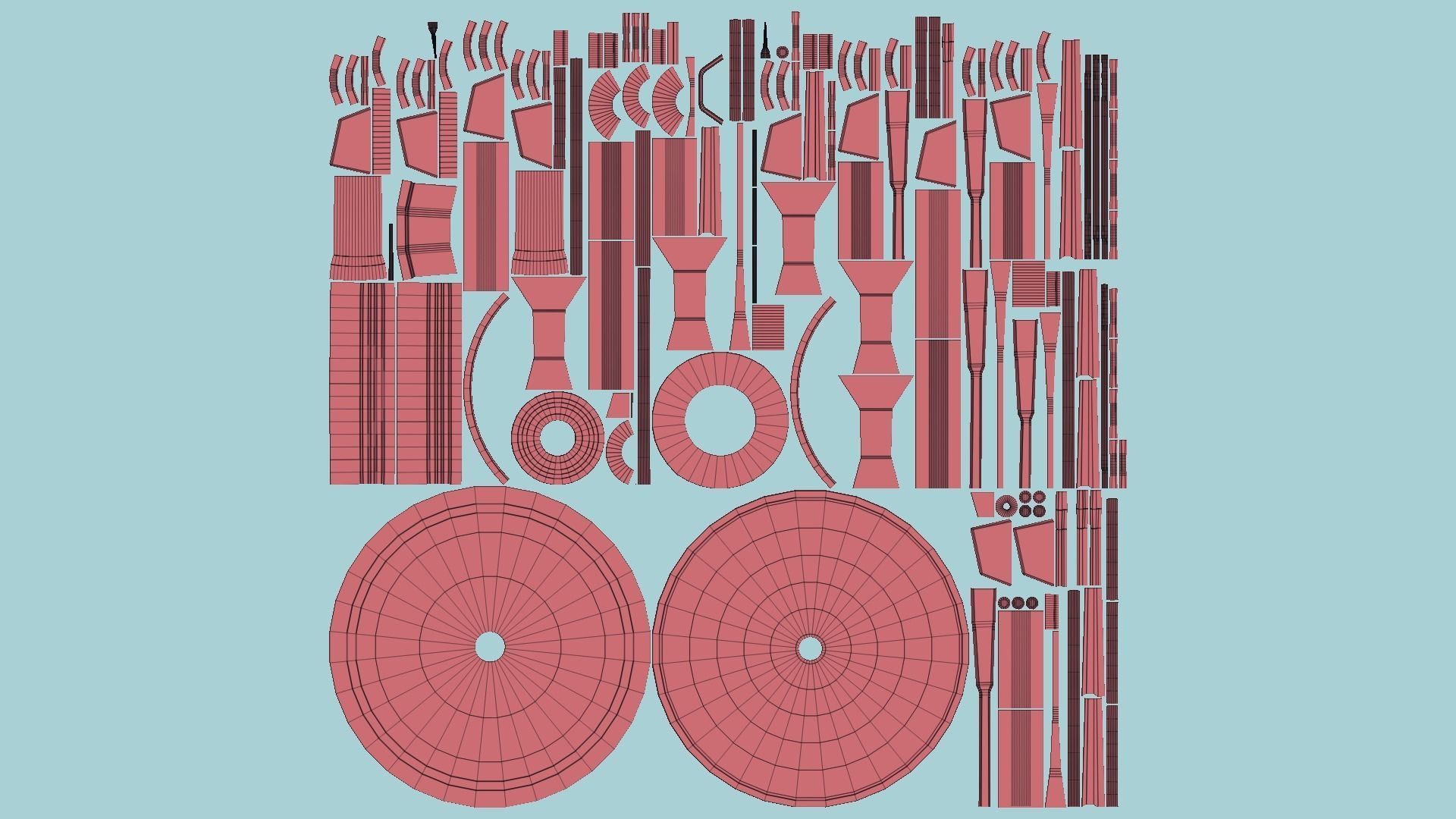 10 Sci Fi Buildings Collection E - Red - Exterior Design _93