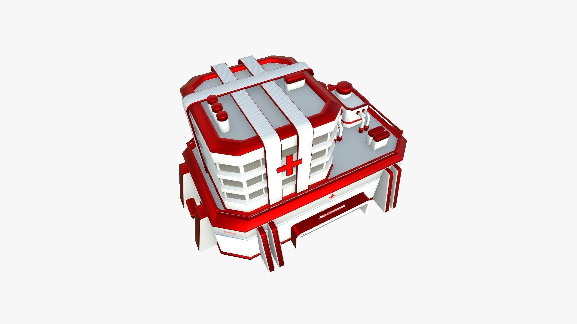 10 Sci Fi Buildings Collection E - Red - Exterior Design _73