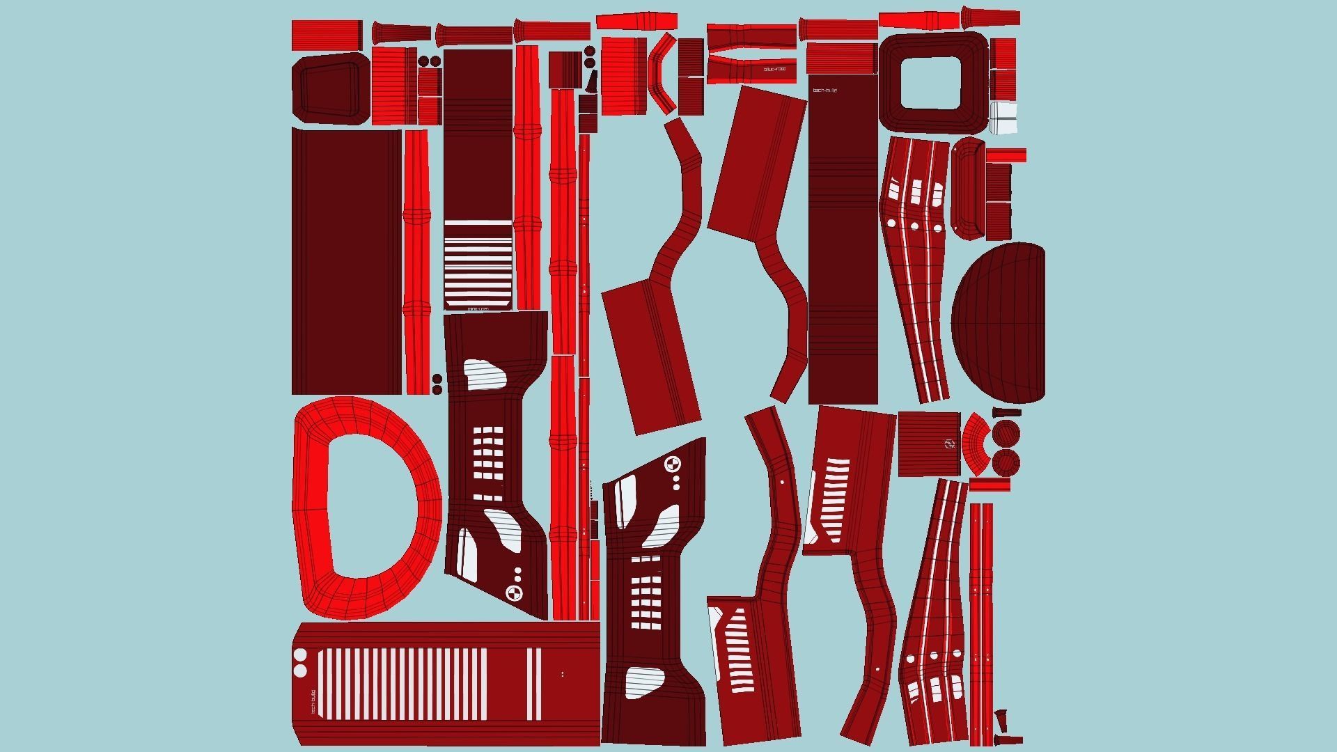 10 Sci Fi Buildings Collection E - Red - Exterior Design _21