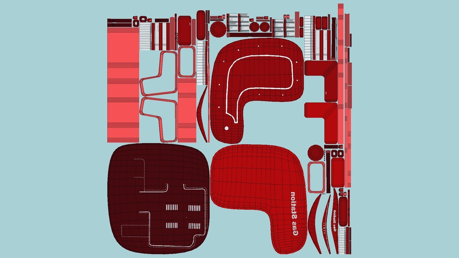 10 Sci Fi Buildings Collection E - Red - Exterior Design _32