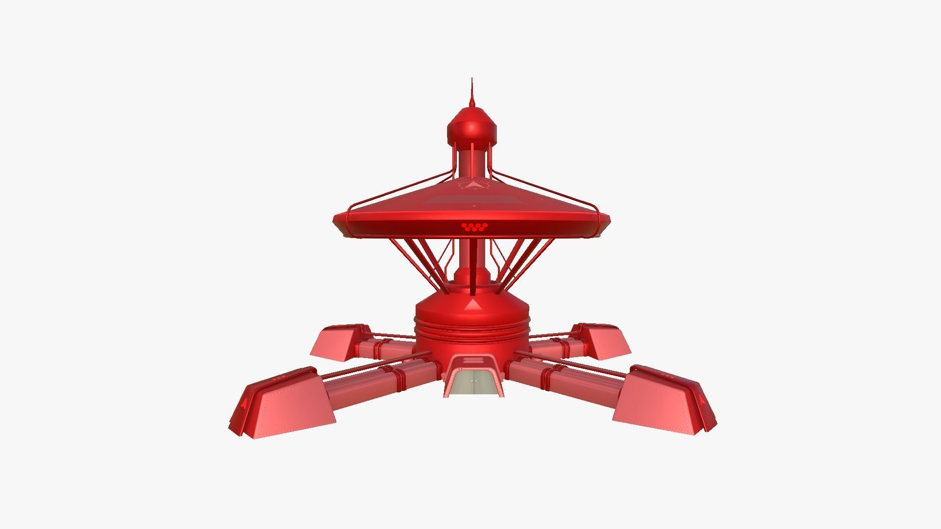 10 Sci Fi Buildings Collection E - Red - Exterior Design _94