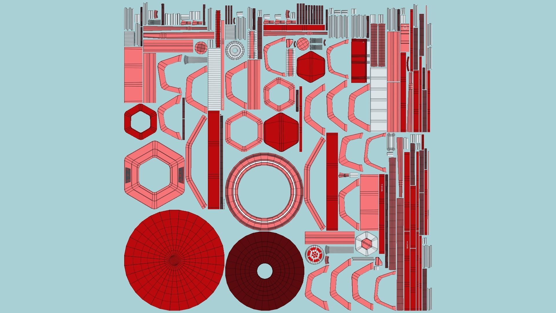 10 Sci Fi Buildings Collection E - Red - Exterior Design _54