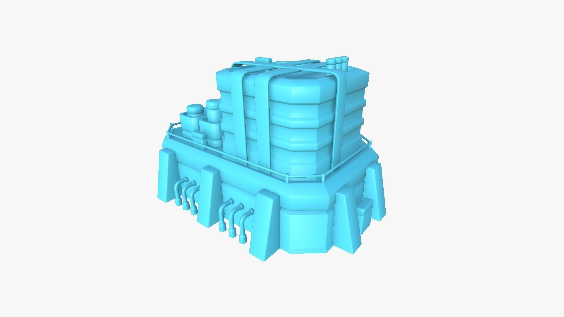 10 Sci Fi Buildings Collection E - Red - Exterior Design _69