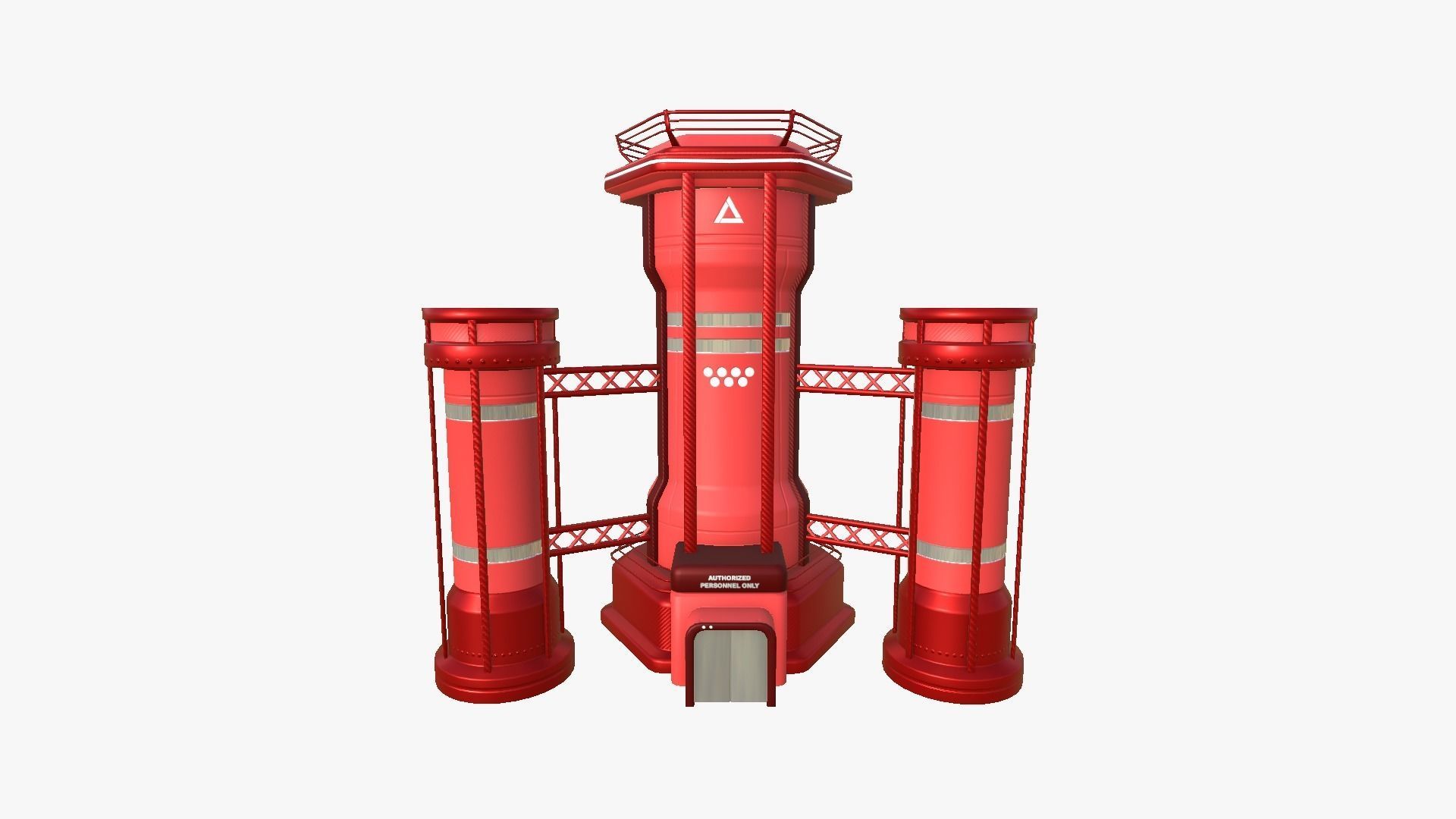 10 Sci Fi Buildings Collection E - Red - Exterior Design _63