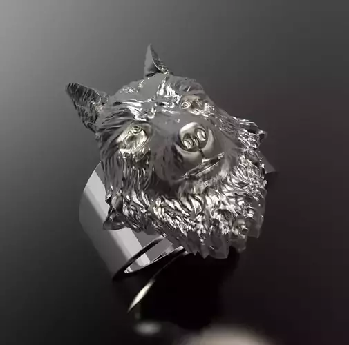 Ring  Norwegian wolf 