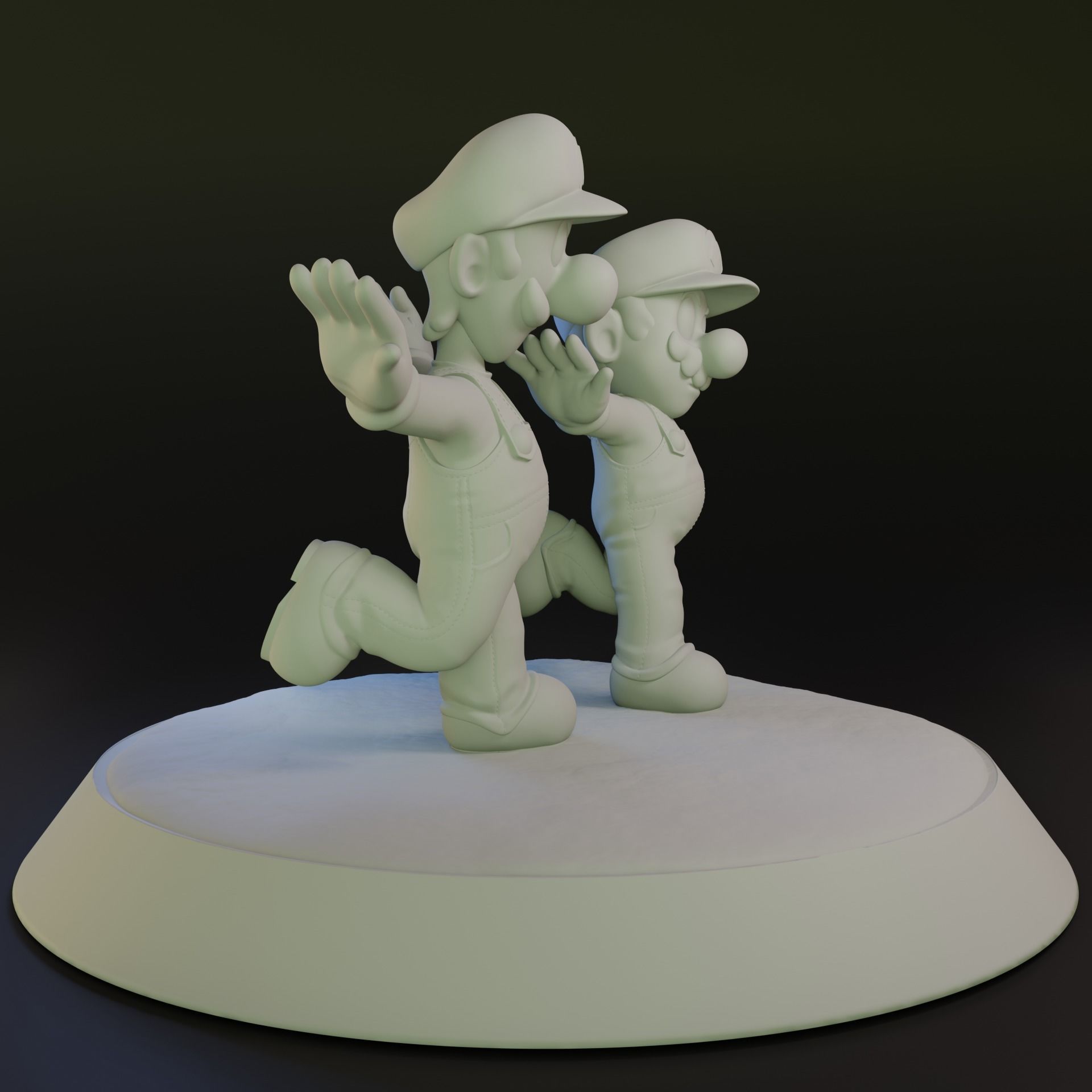 Mario e Luigi Super Mario The Movie Free 3D print model_2