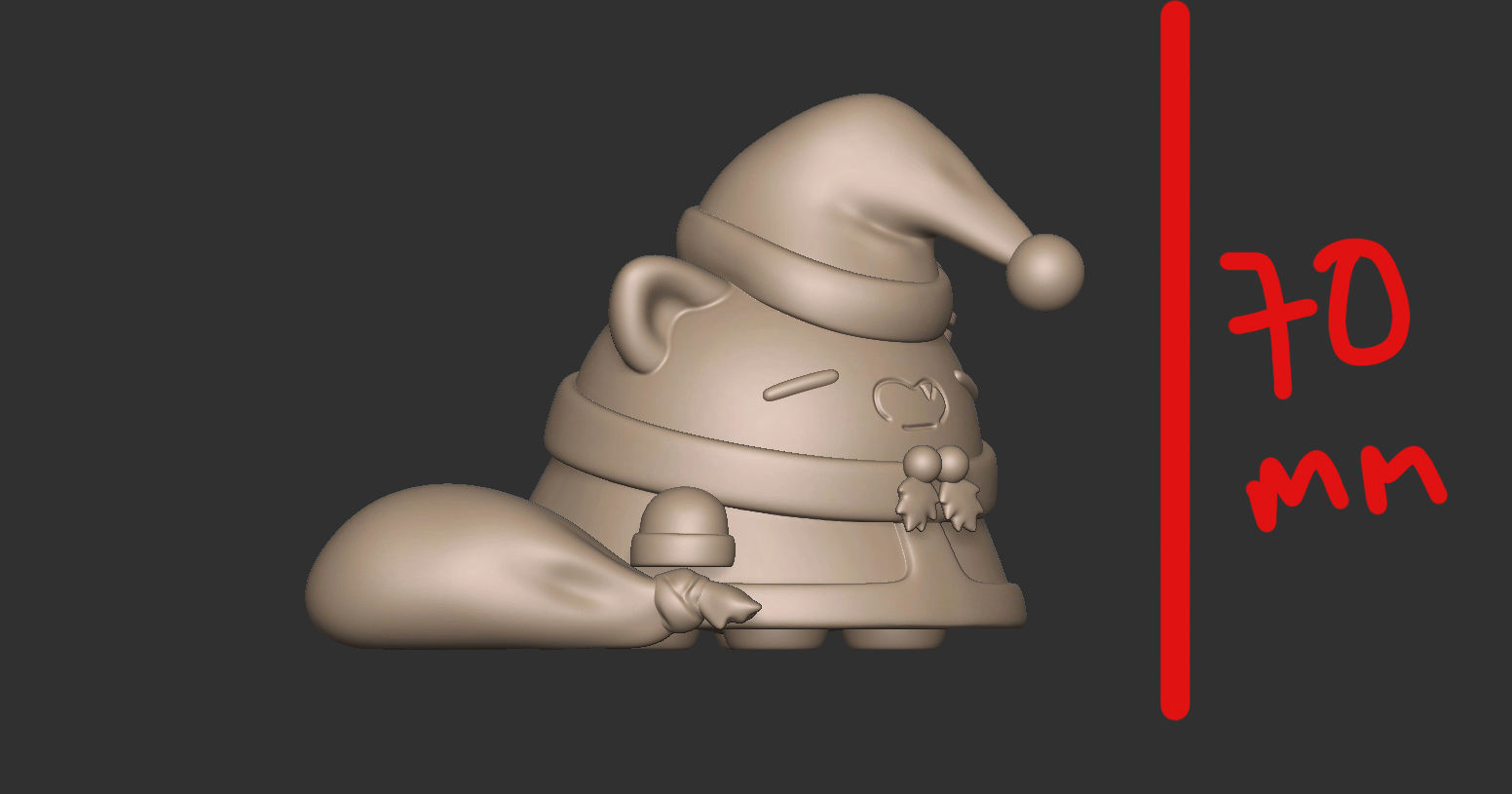 Hololive Ssrb padoru  3D print model_1