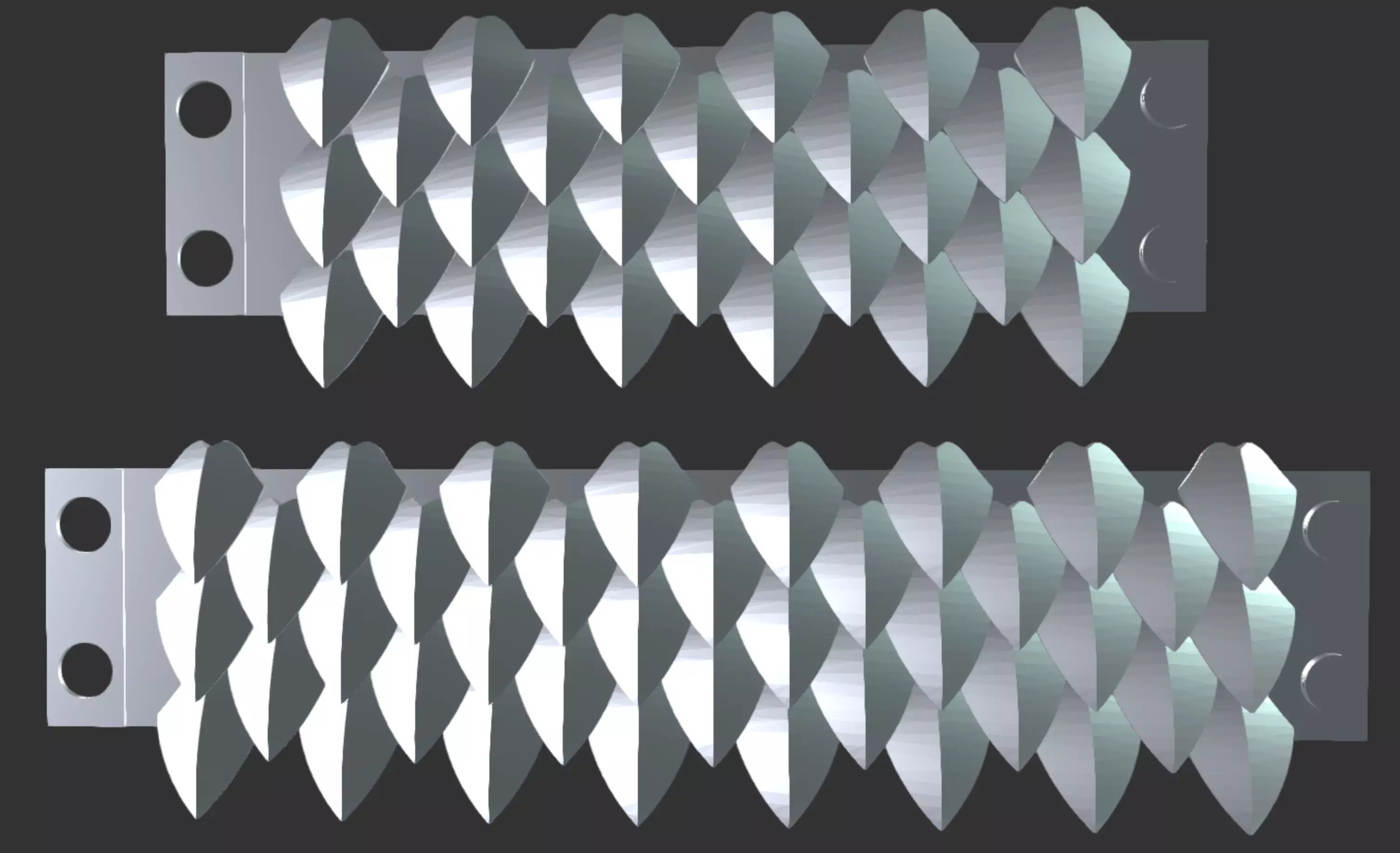 Scalemail Bracer - Wearable Printable Flexible No Supports 3D print model