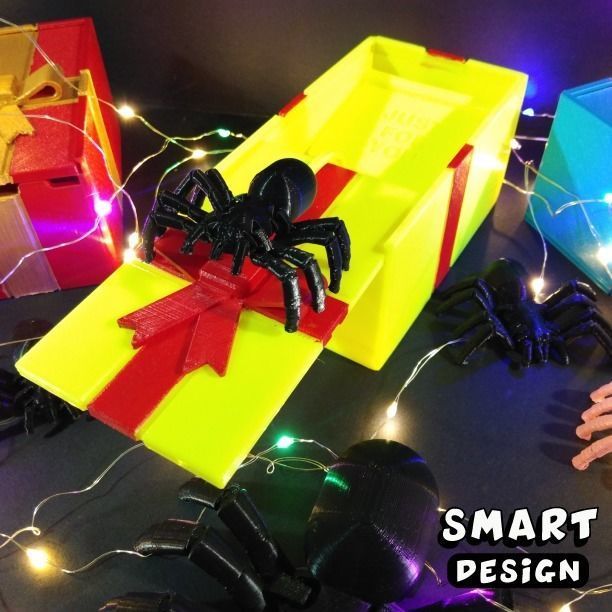 Spider Prank Box 3D print model_1