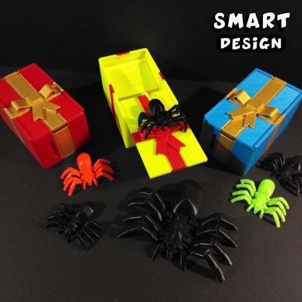 Spider Prank Box 3D print model_3