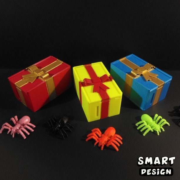 Spider Prank Box 3D print model_10