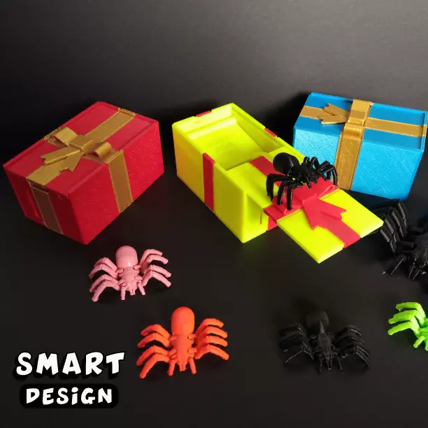 Spider Prank Box 3D print model_0