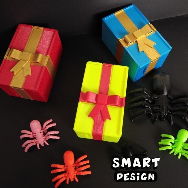 Spider Prank Box 3D print model_5