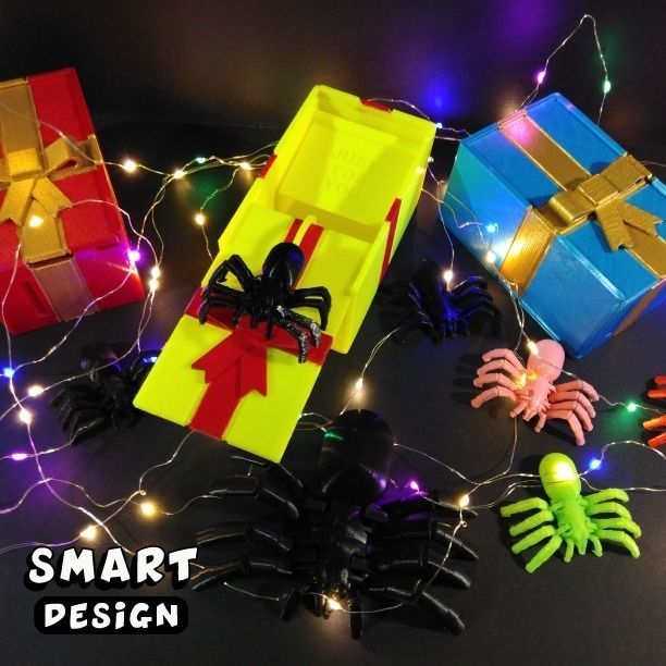 Spider Prank Box 3D print model_11