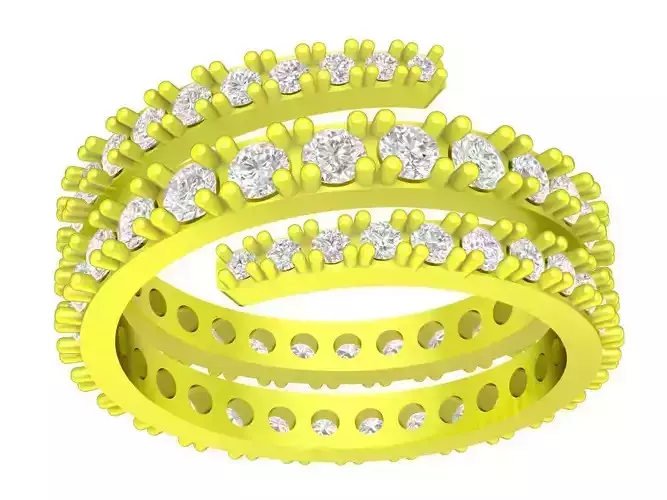 diamond twist lady ring 4357