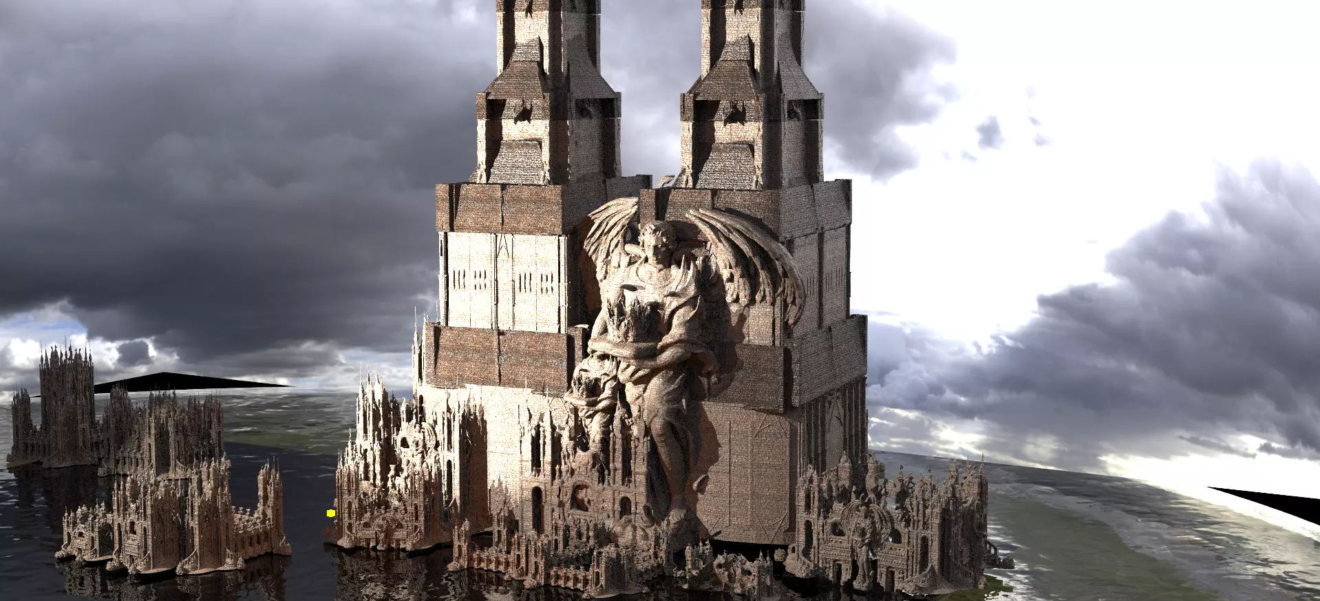 Ancient Oracle temples Kit bash  3D model_0