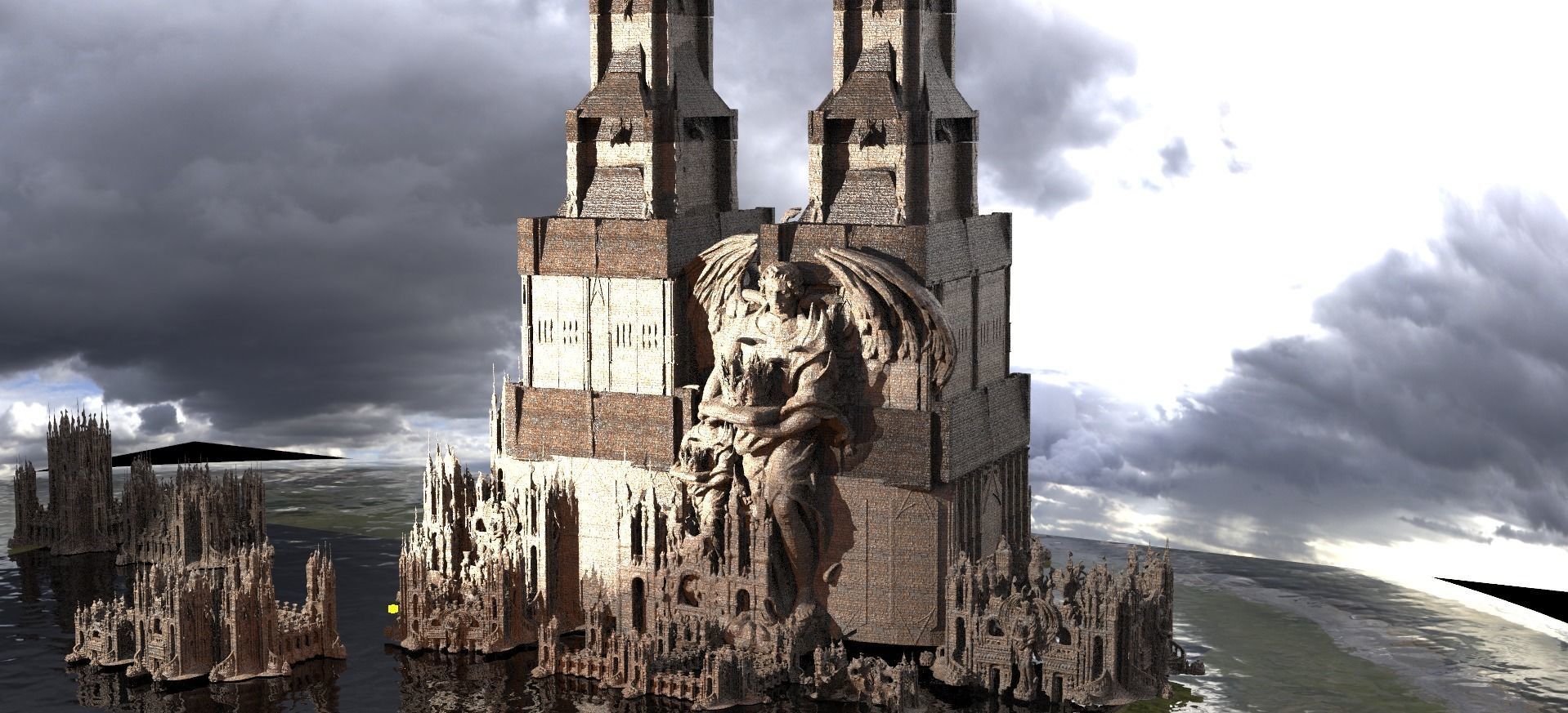 Ancient Oracle temples Kit bash  3D model_1