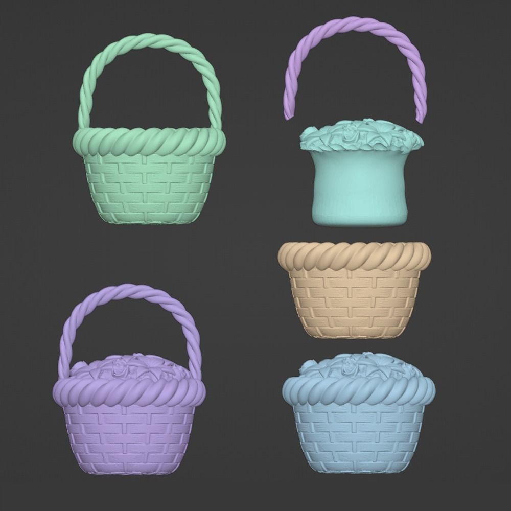 CUSTOM HAIR NENDOROID AERITH CHIBI FINAL FANTASY VII 3D print model_6