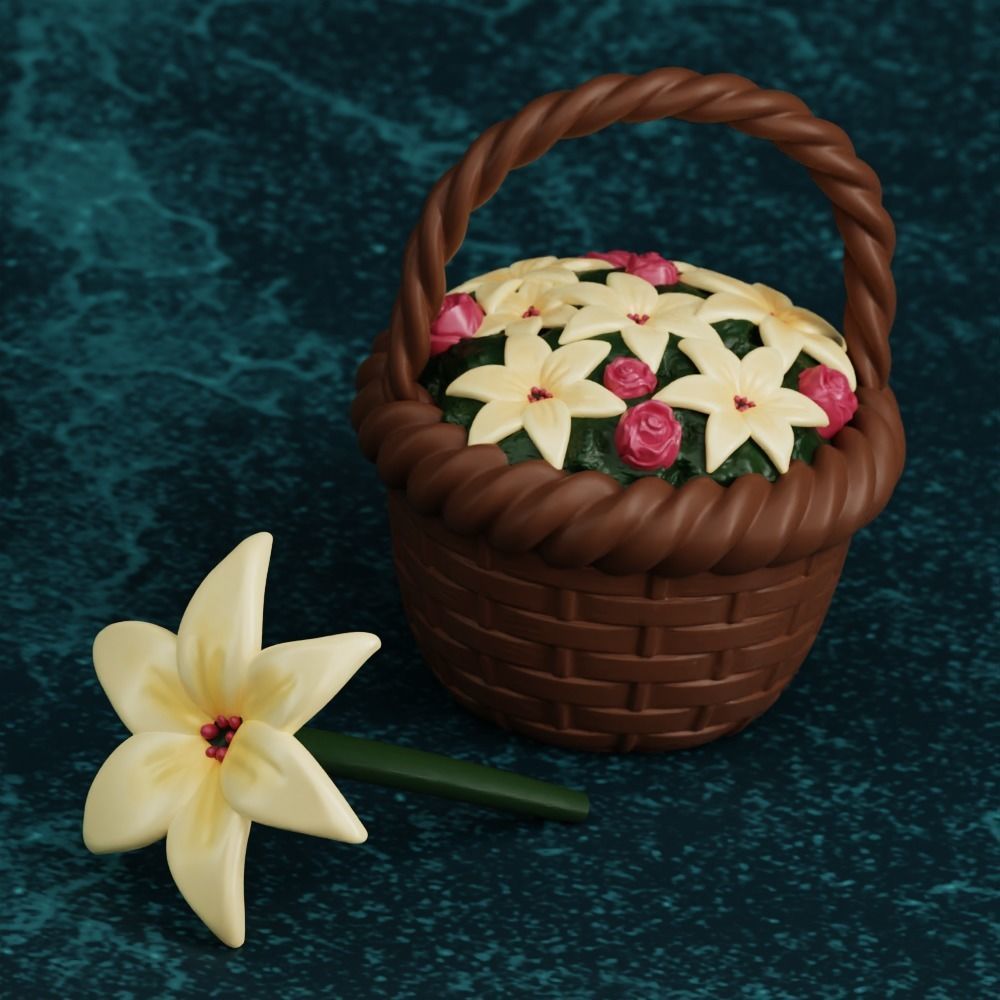 CUSTOM HAIR NENDOROID AERITH CHIBI FINAL FANTASY VII 3D print model_4