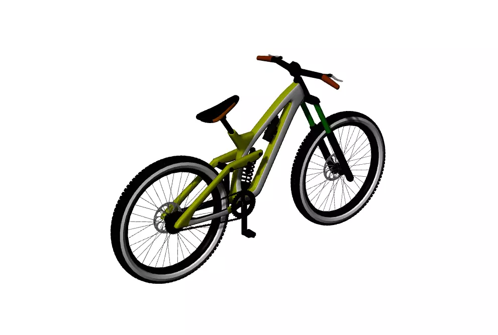 Mountain Biking Free 3D model