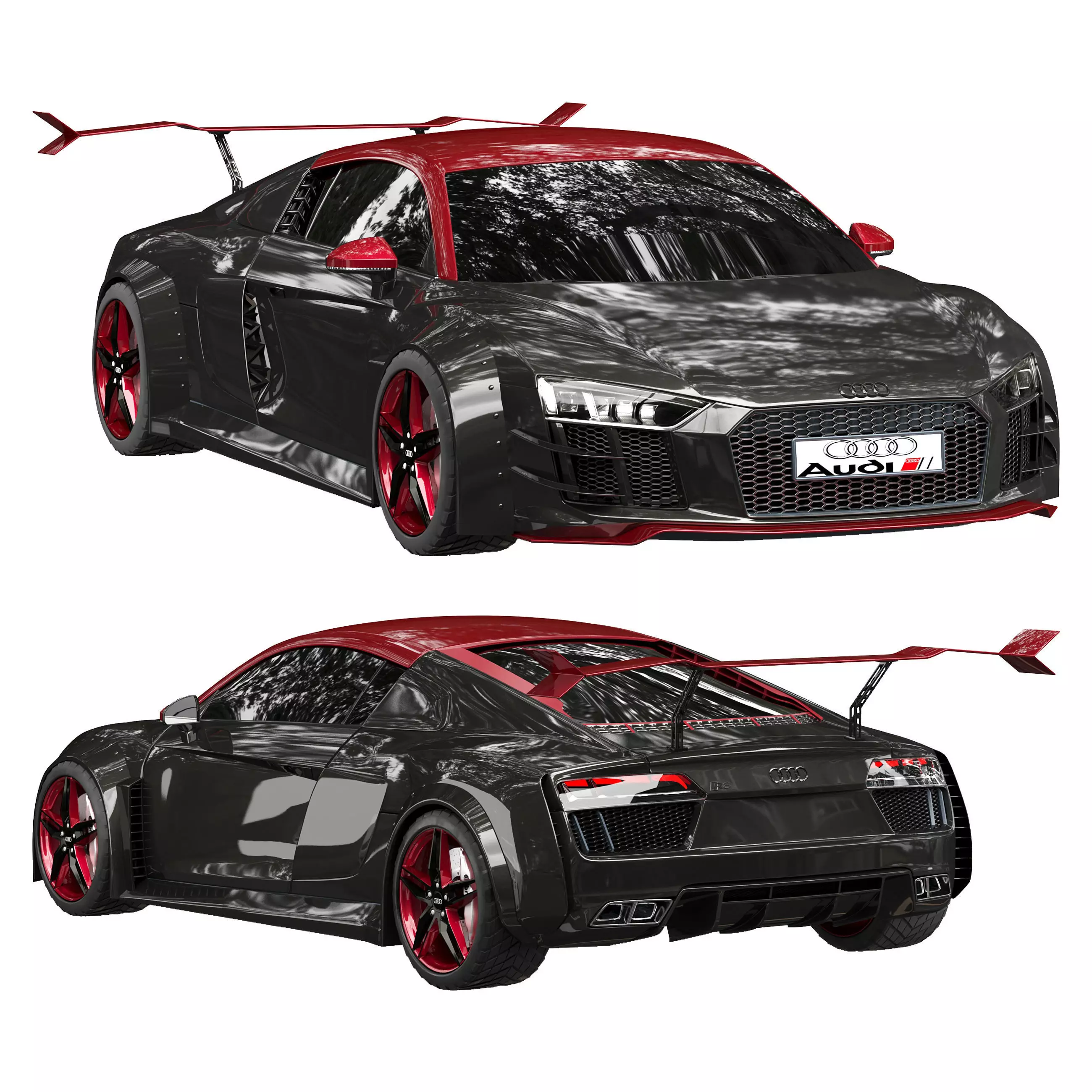 Audi R8 Racecar 3D model | CGTrader