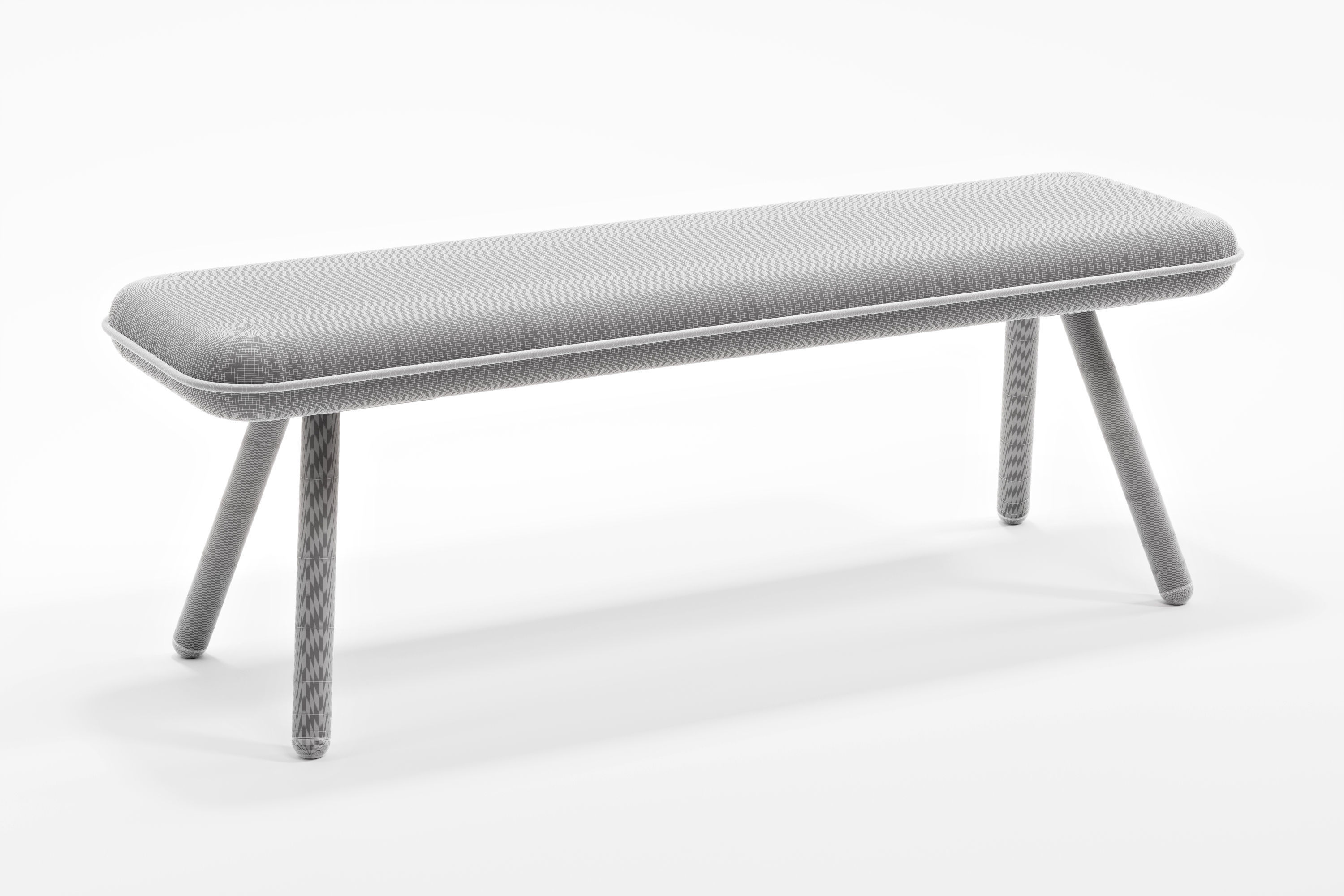 Bench Seat - NET WORK PLACE Organic by Koenig Neurath 3D model_4