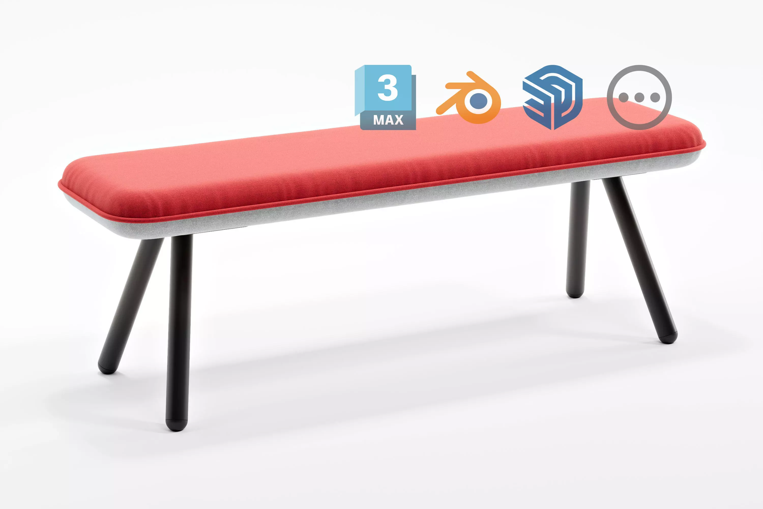 Bench Seat - NET WORK PLACE Organic by Koenig Neurath 3D model_0