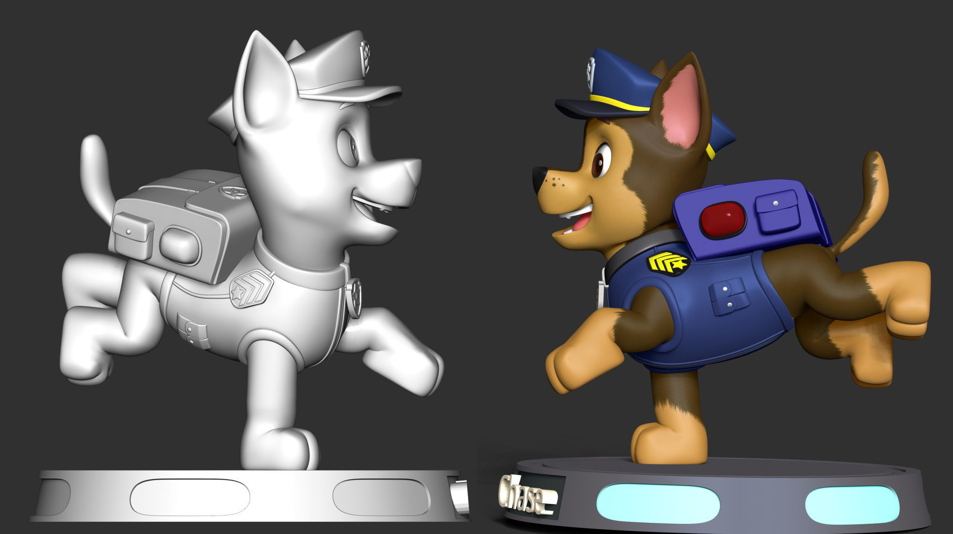 Chase paw patrol dog 3D print model_6