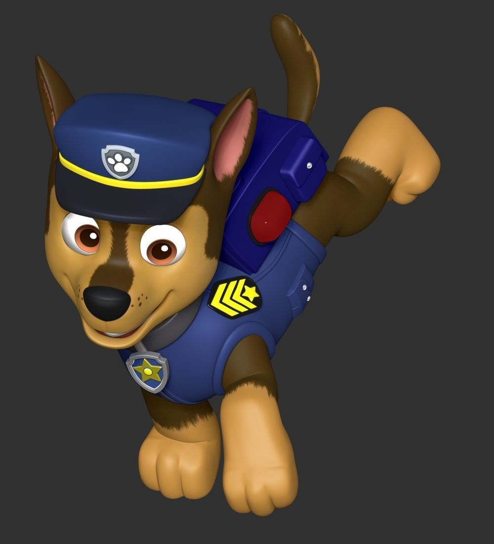 Chase paw patrol dog 3D print model_11