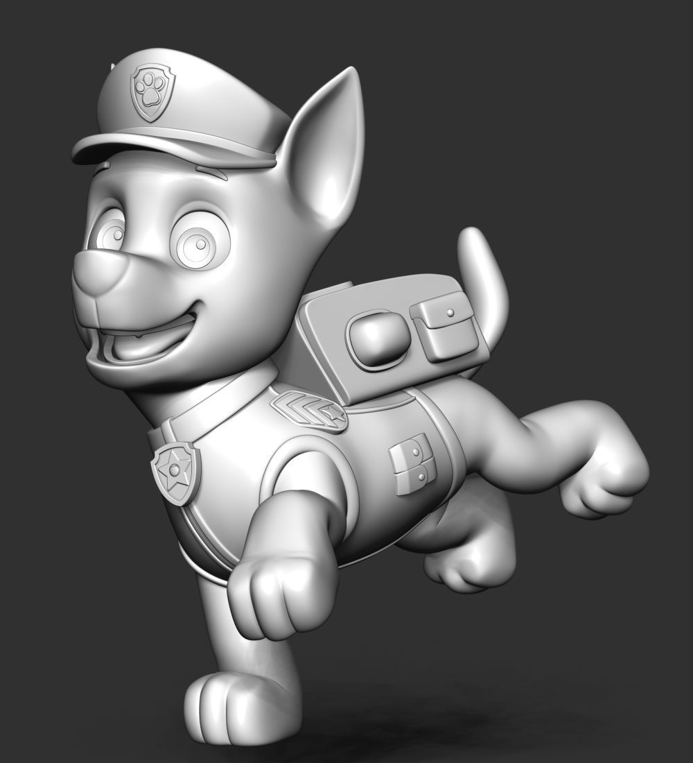 Chase paw patrol dog 3D print model_21