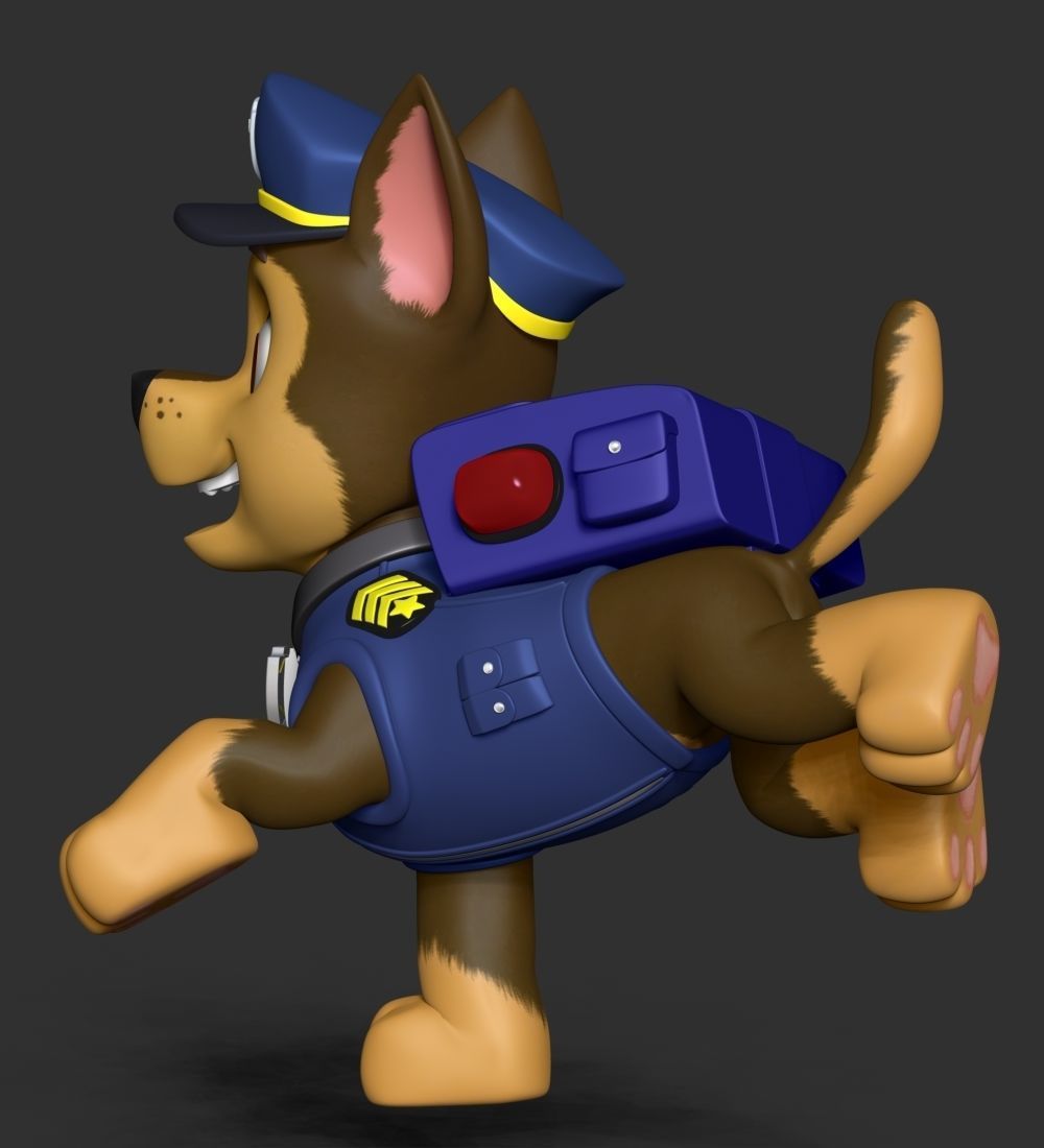 Chase paw patrol dog 3D print model_13