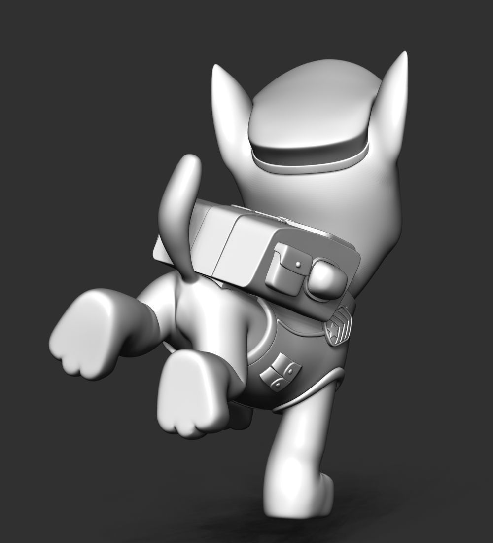 Chase paw patrol dog 3D print model_23