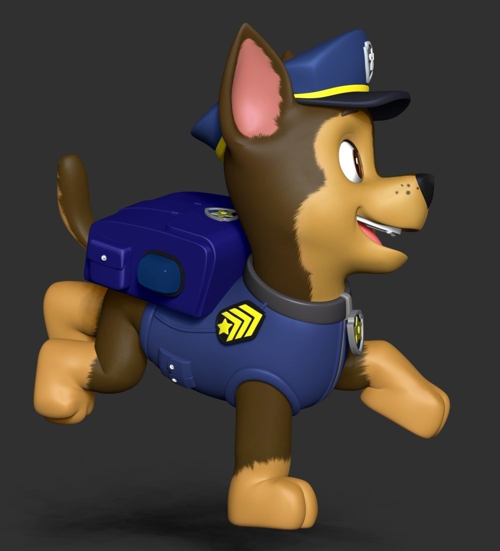 Chase paw patrol dog 3D print model_15