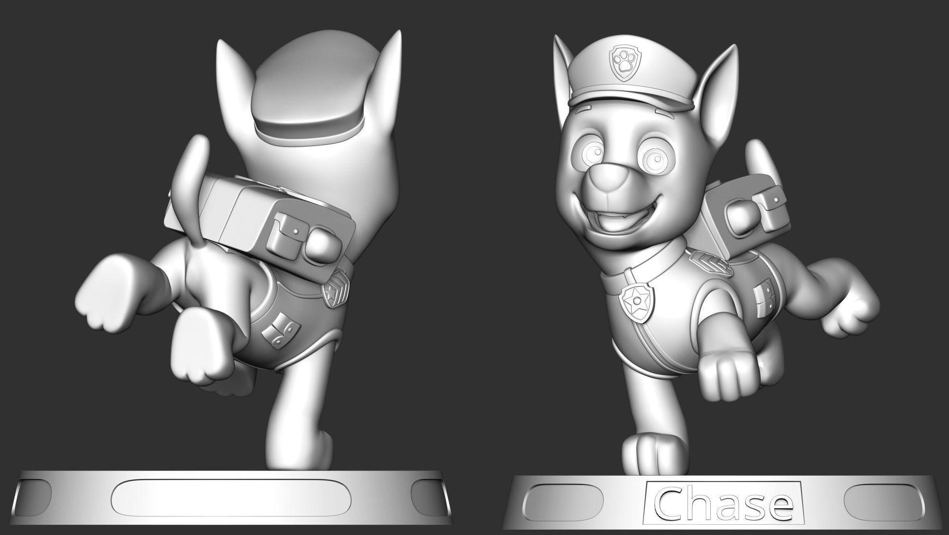 Chase paw patrol dog 3D print model_8