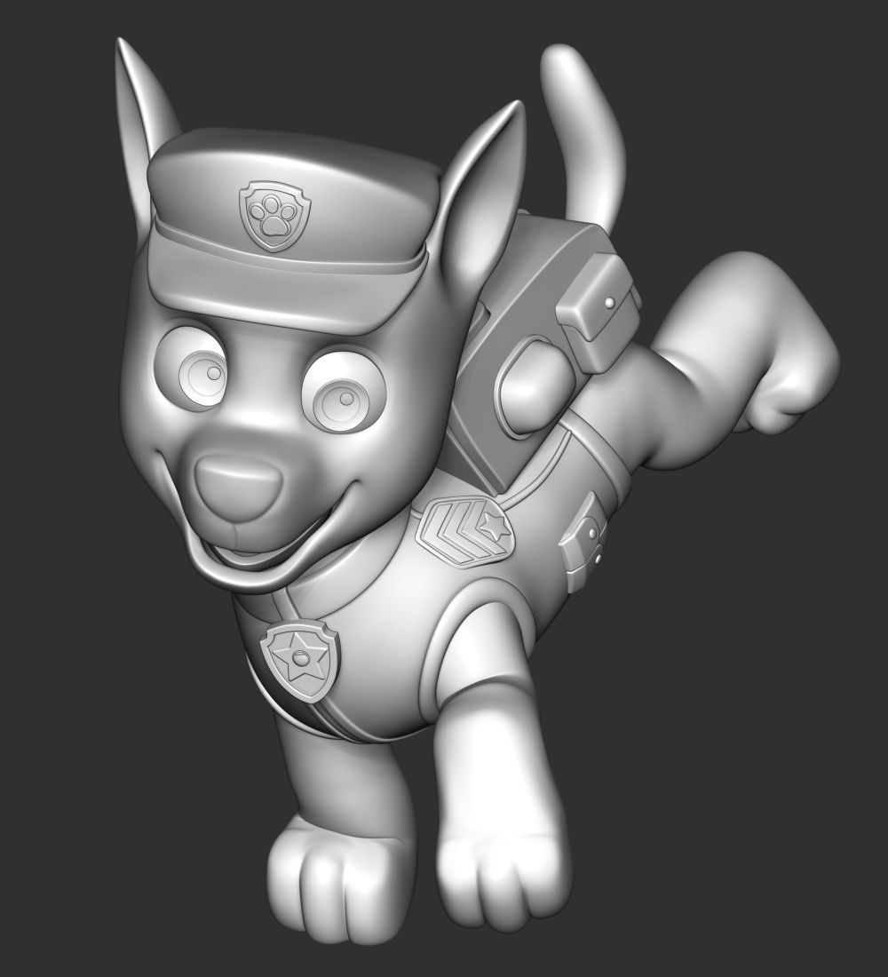 Chase paw patrol dog 3D print model_24