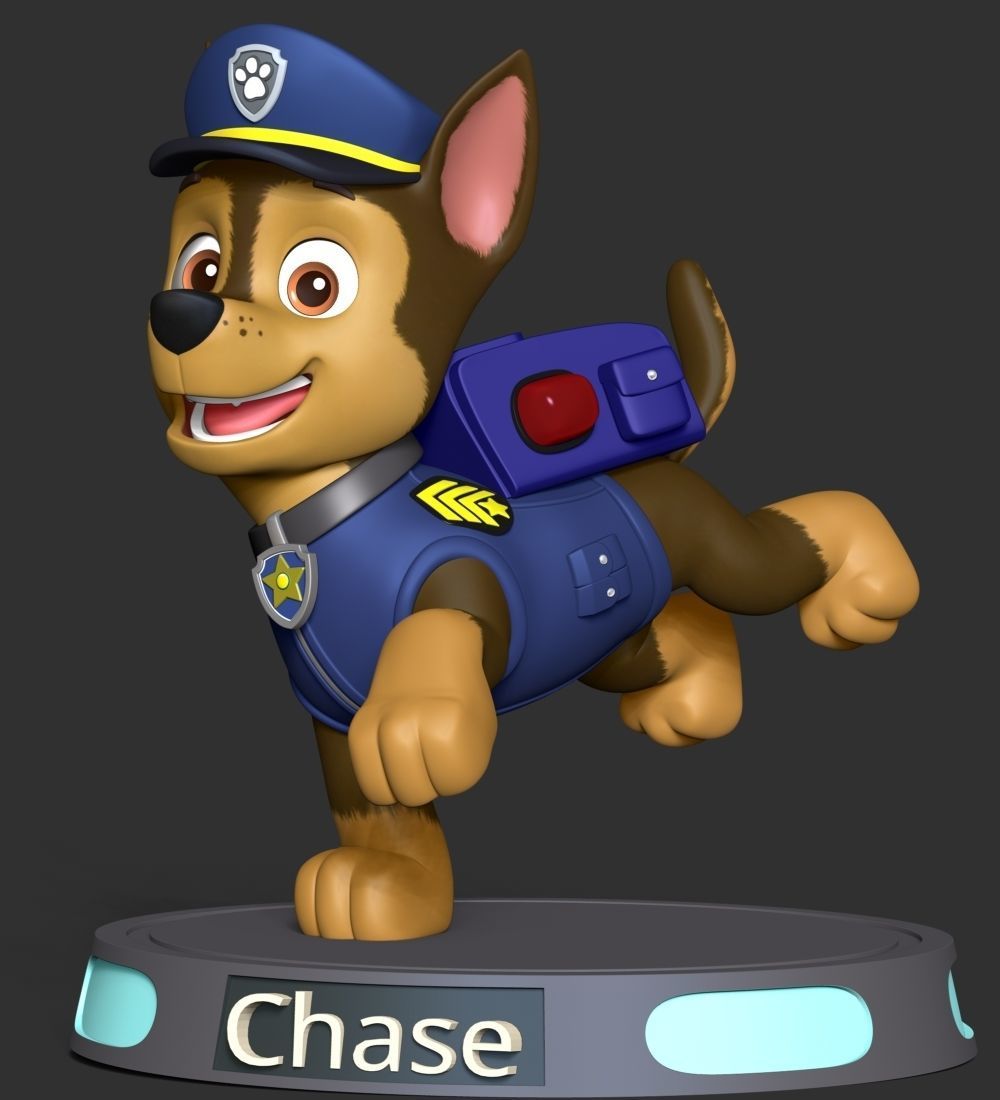 Chase paw patrol dog 3D print model_16