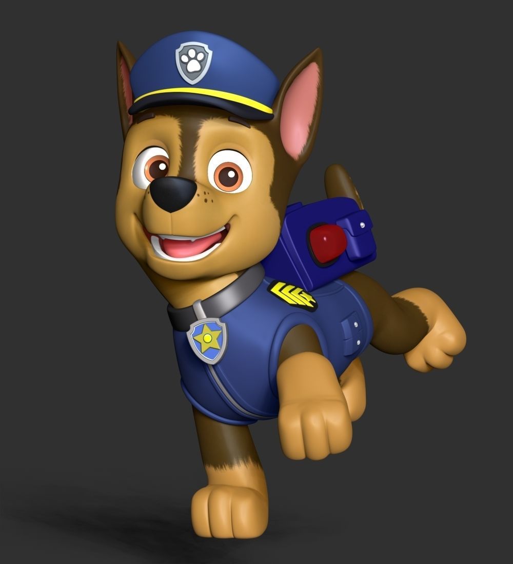 Chase paw patrol dog 3D print model_12