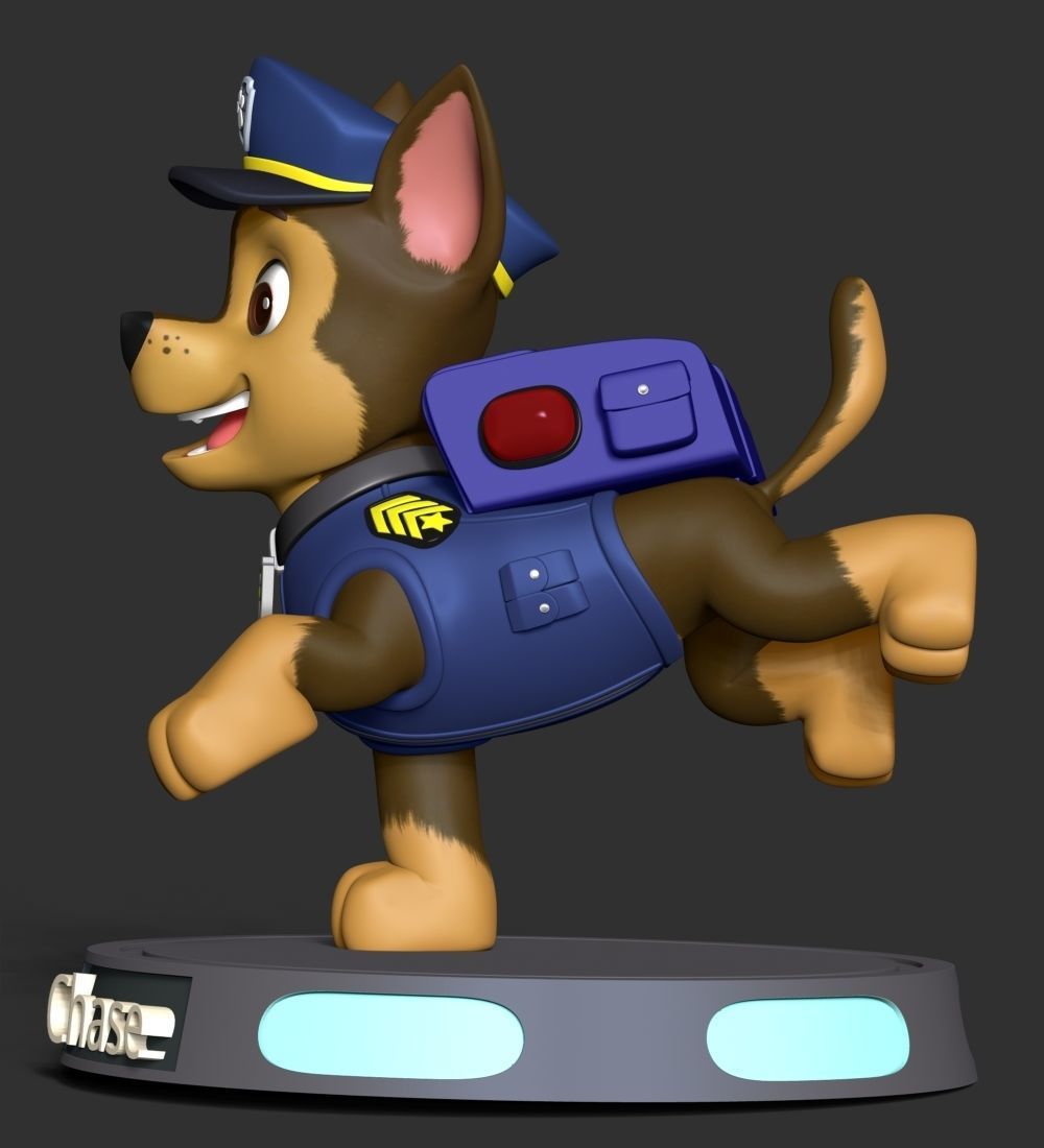 Chase paw patrol dog 3D print model_10