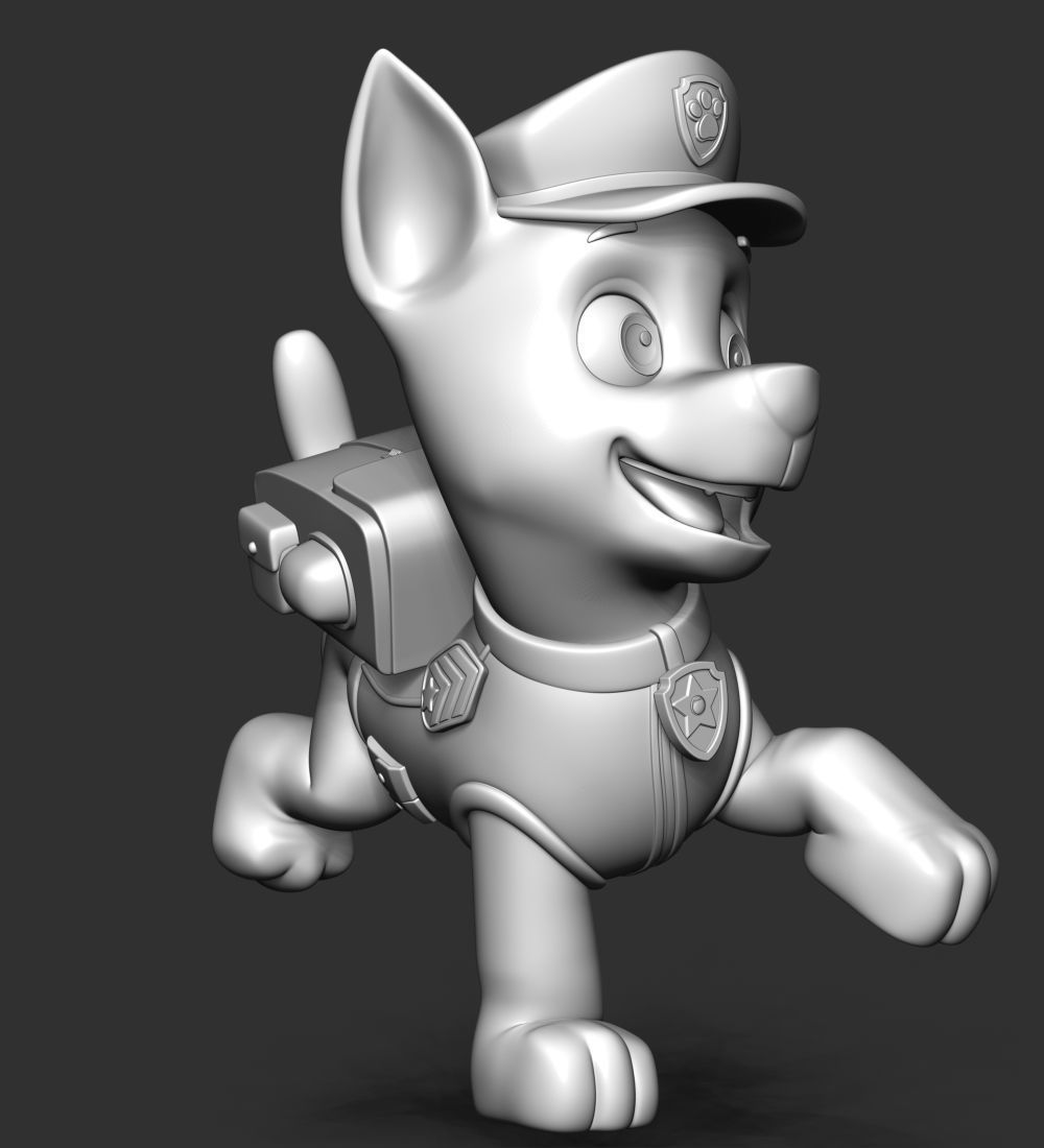 Chase paw patrol dog 3D print model_22