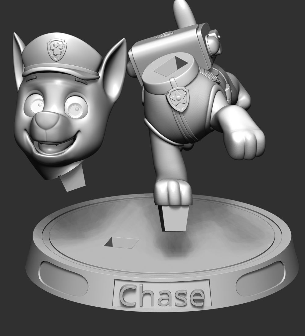 Chase paw patrol dog 3D print model_29