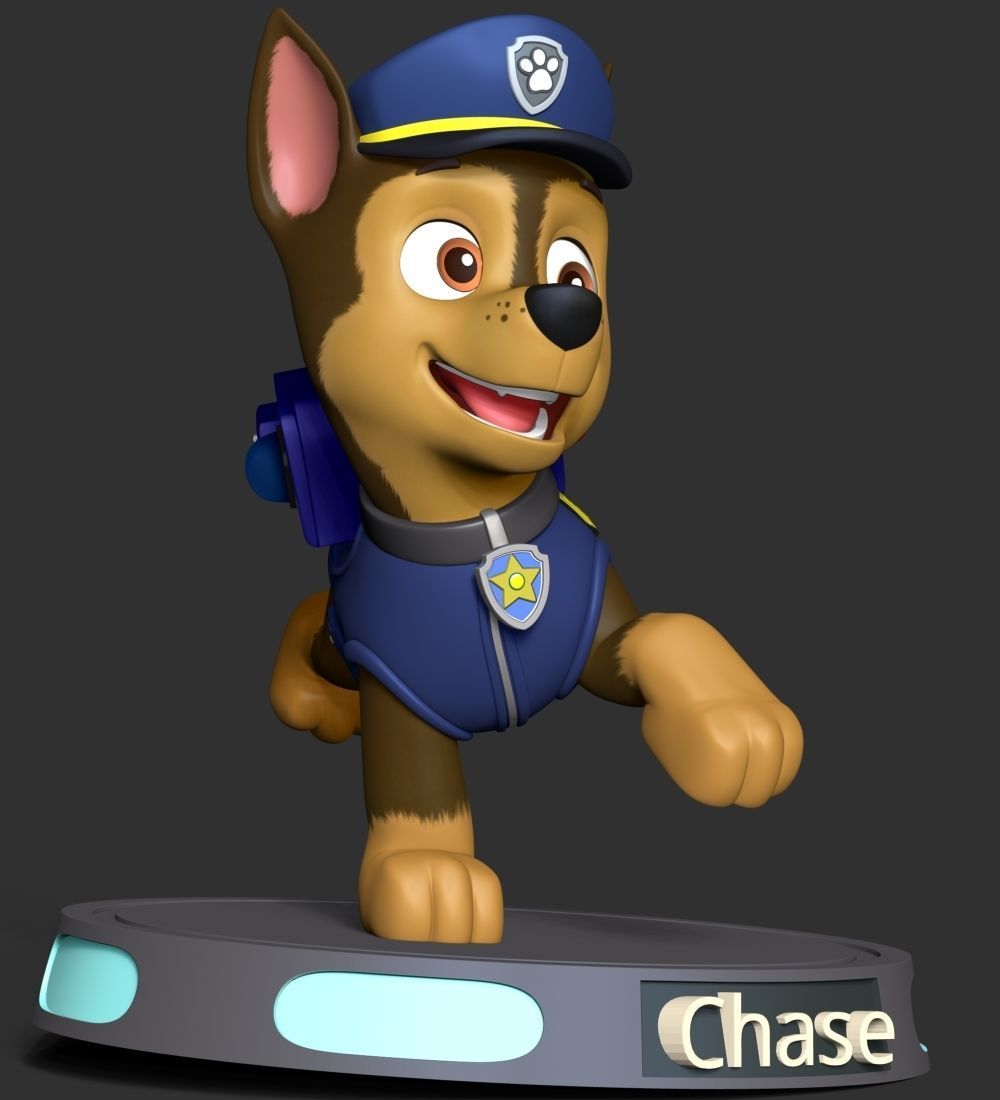 Chase paw patrol dog 3D print model_17