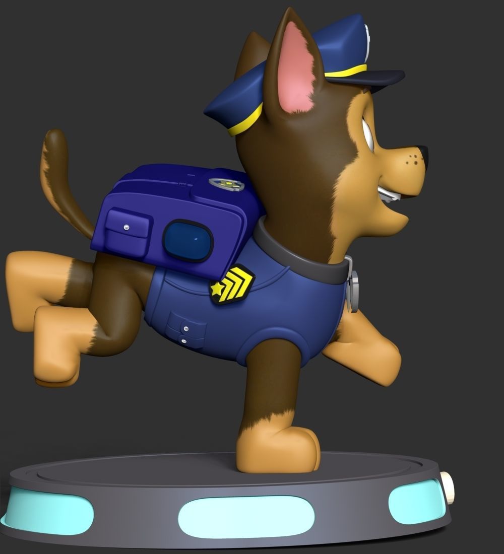 Chase paw patrol dog 3D print model_18