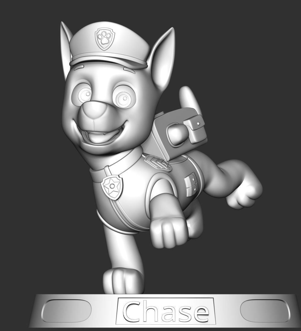 Chase paw patrol dog 3D print model_25