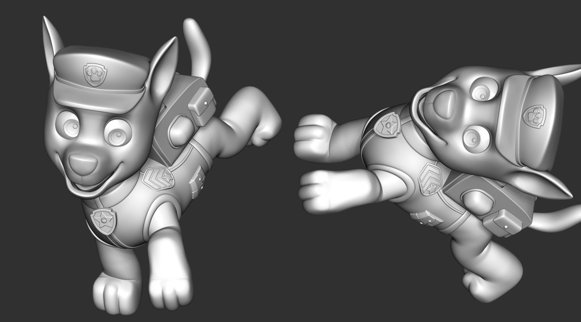 Chase paw patrol dog 3D print model_7