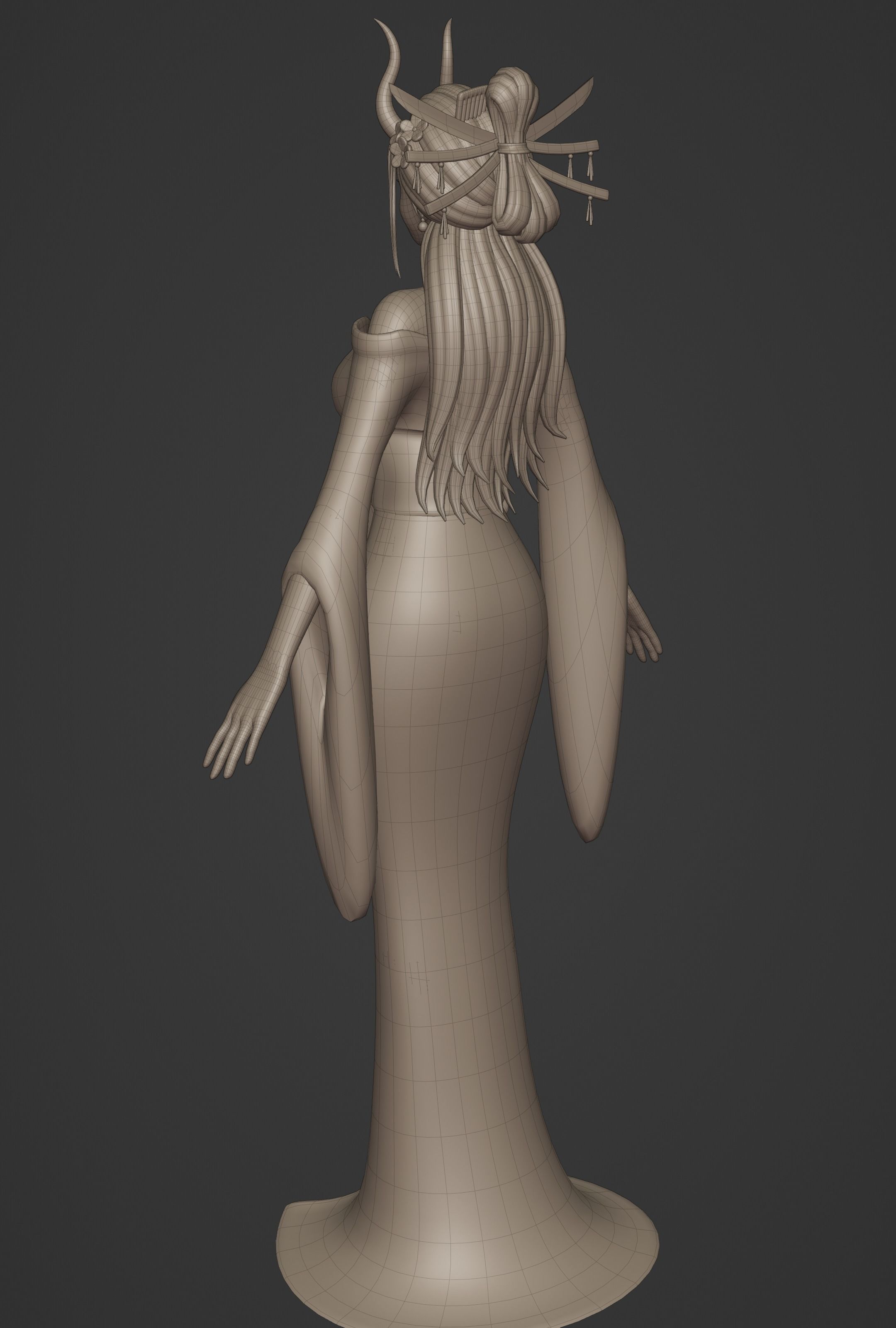 BLACK MARIA ONE PIECE FIGURINE Low-poly 3D model_37