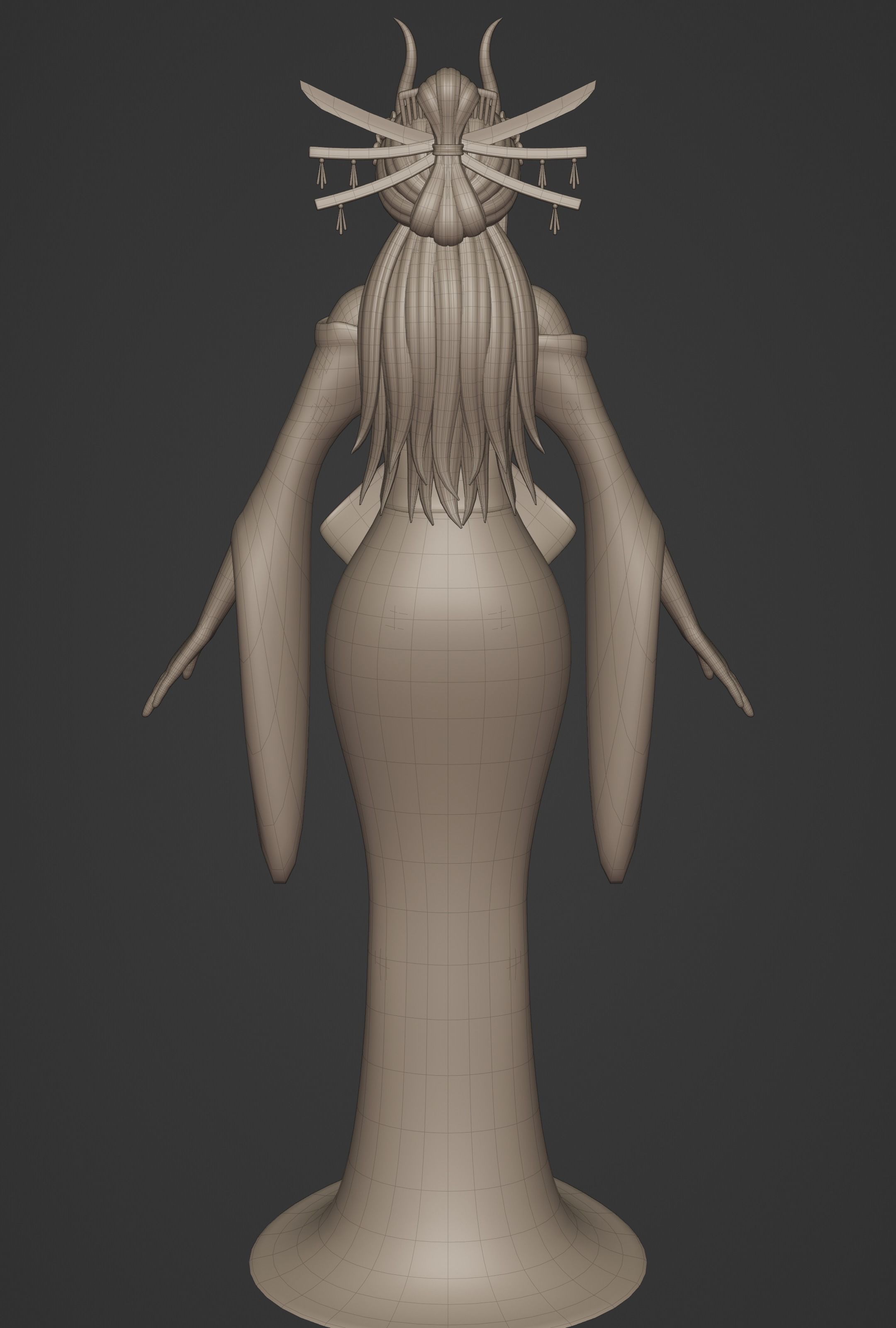 BLACK MARIA ONE PIECE FIGURINE Low-poly 3D model_38