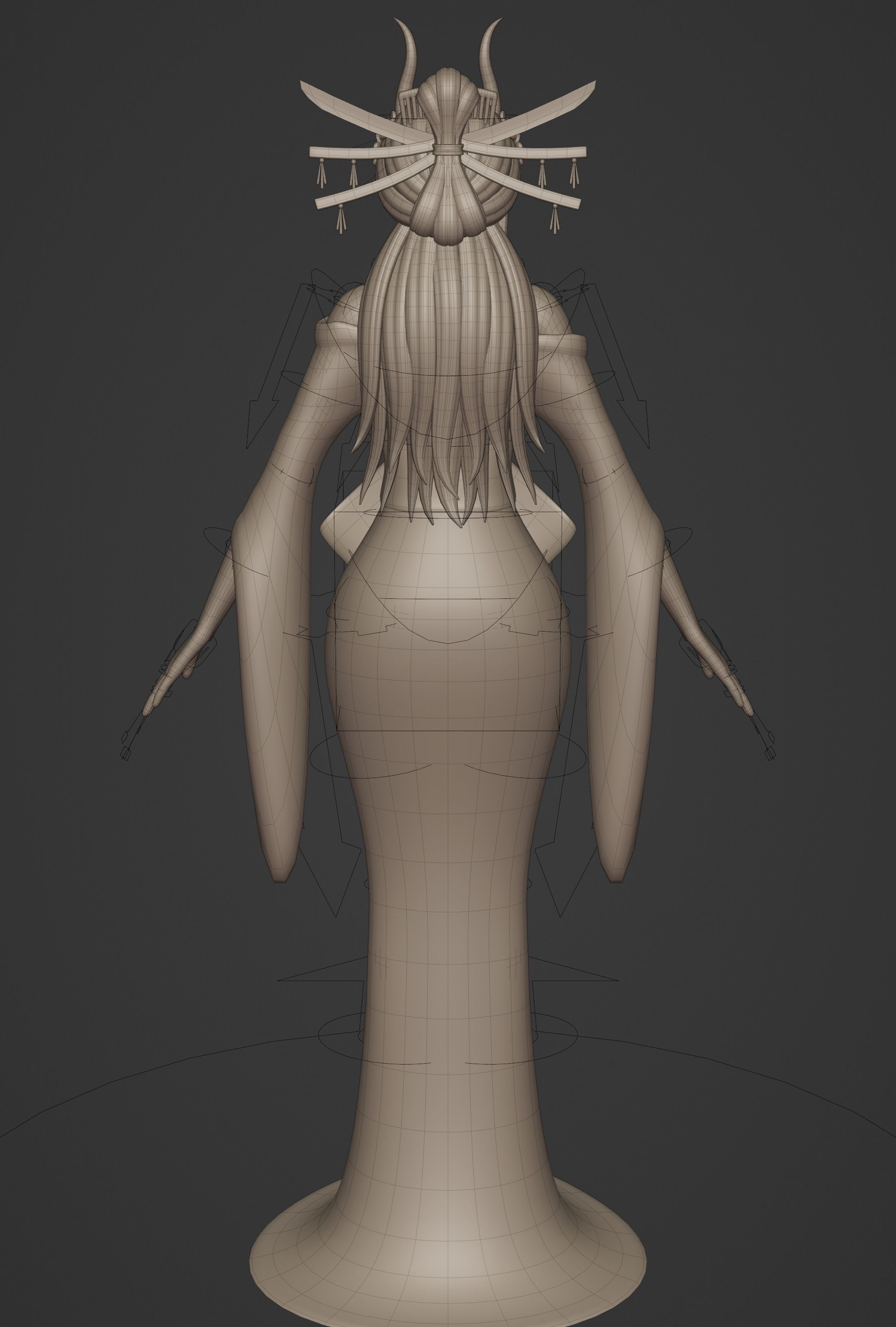 BLACK MARIA ONE PIECE FIGURINE Low-poly 3D model_45