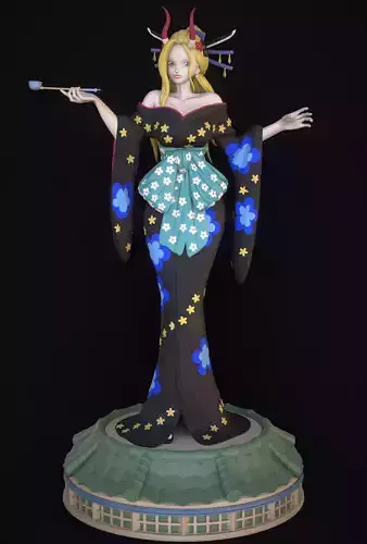 BLACK MARIA ONE PIECE FIGURINE Low-poly 3D model