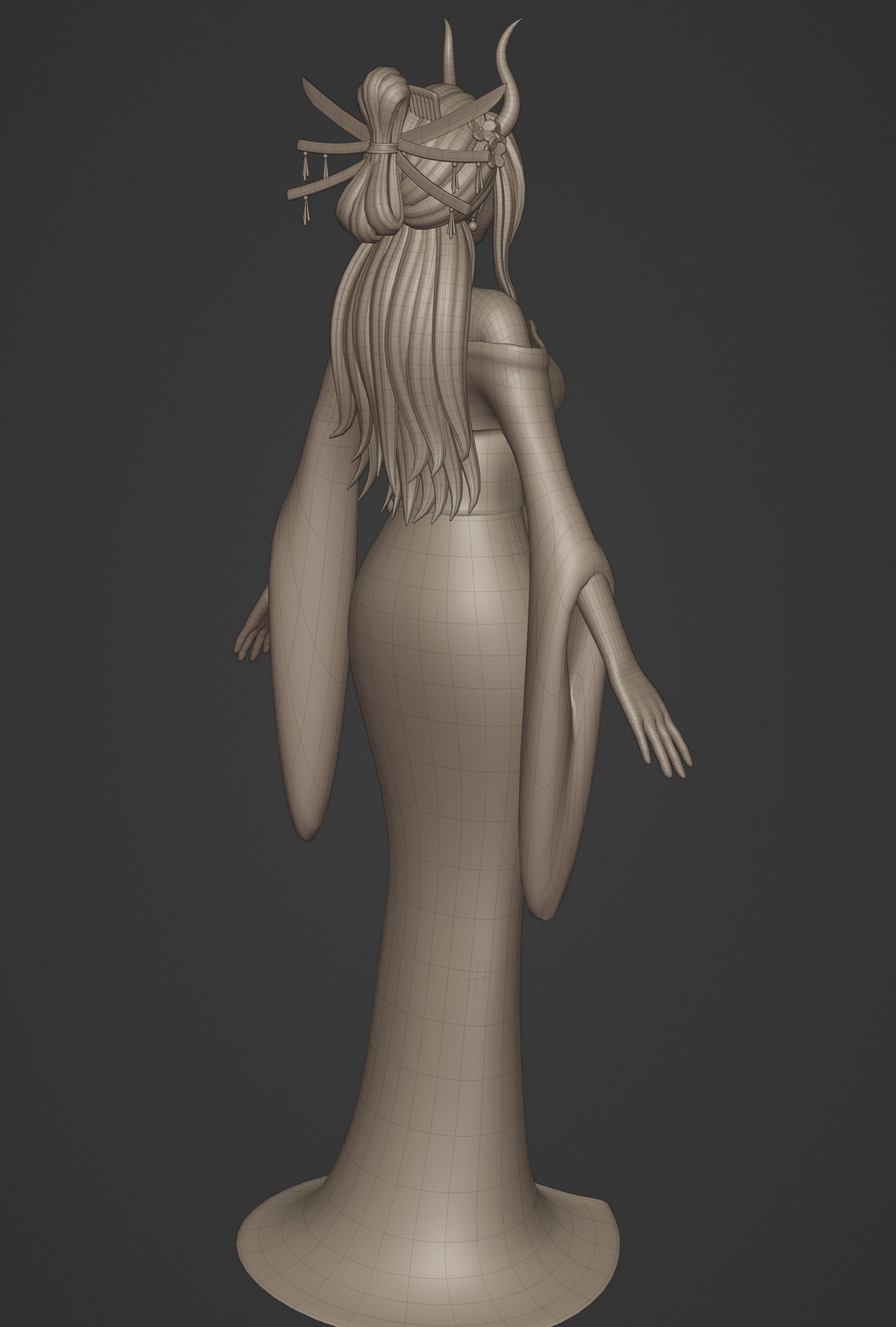 BLACK MARIA ONE PIECE FIGURINE Low-poly 3D model_39